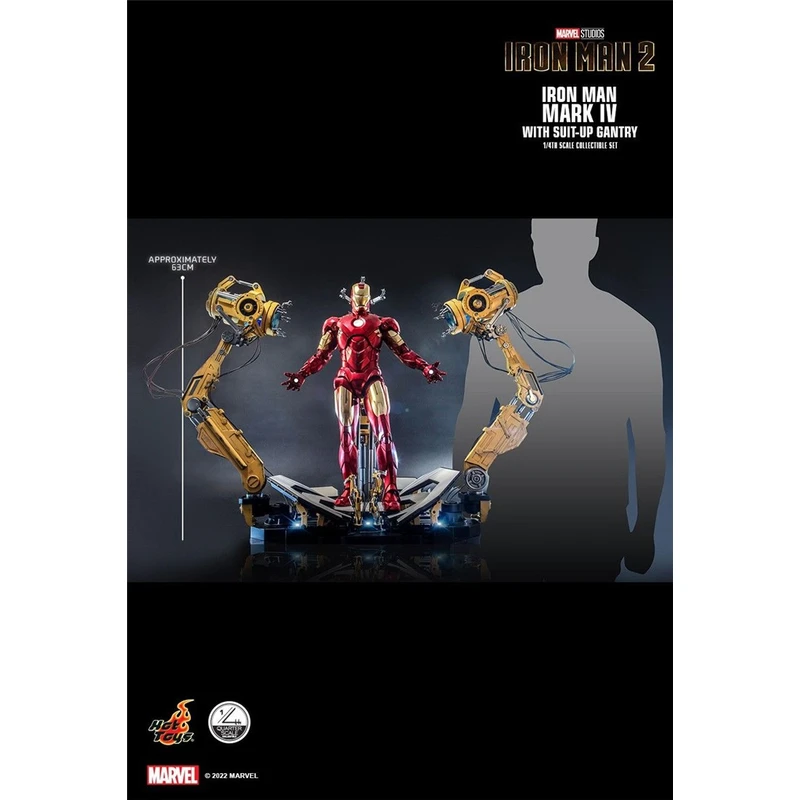 全新现货 HotToys HT 1/4 QS021 钢铁侠 MK4 拆甲台套装