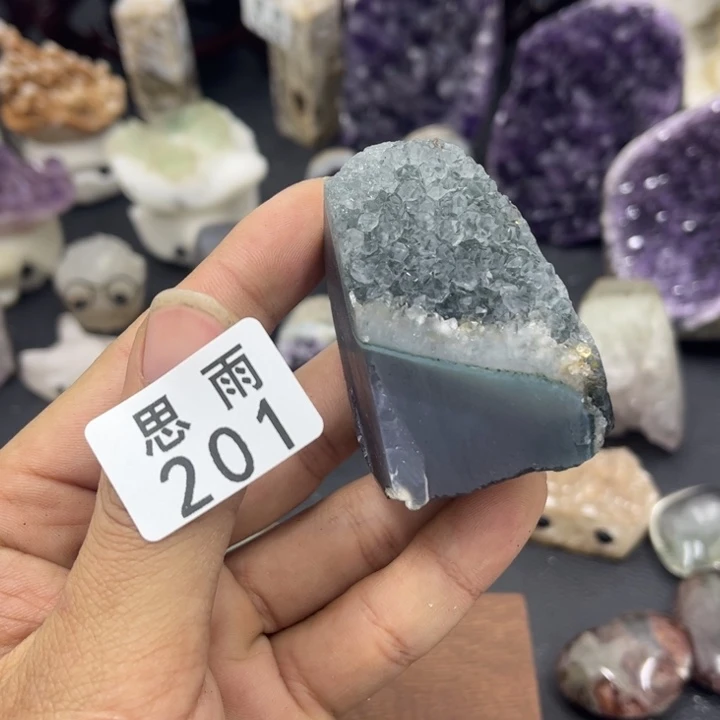 水晶珠宝半成品未镶嵌陌**烟