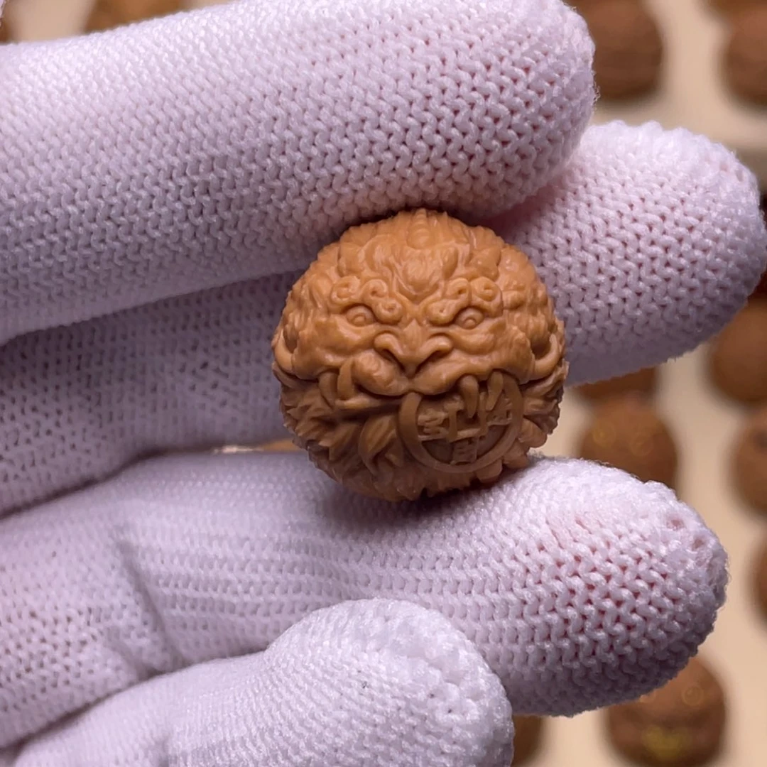 猴头核桃吊坠狐**生钱兽18+镶嵌