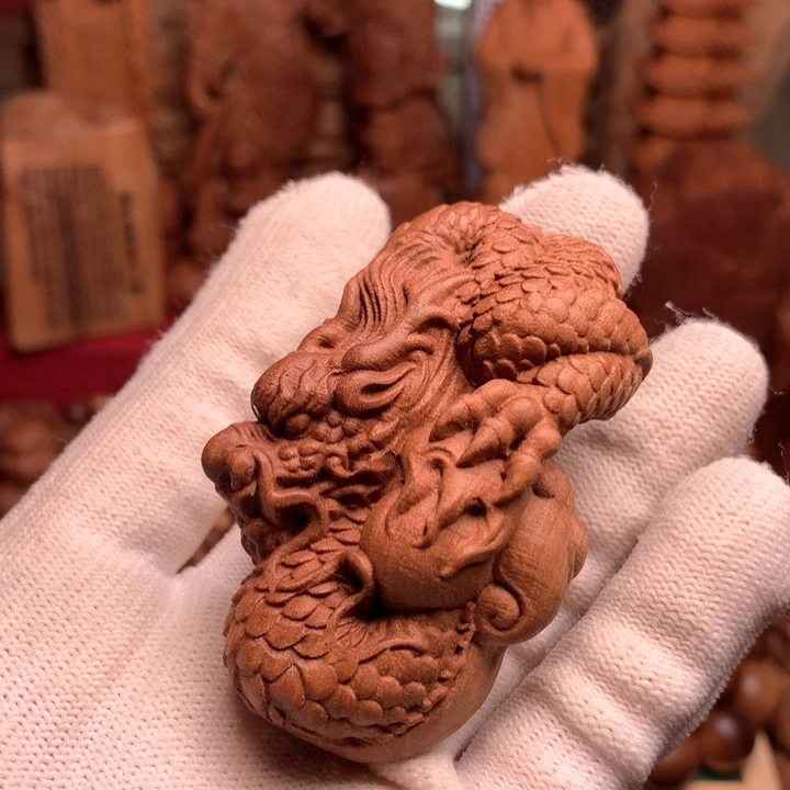 檀香木其他老山檀手把件奶香