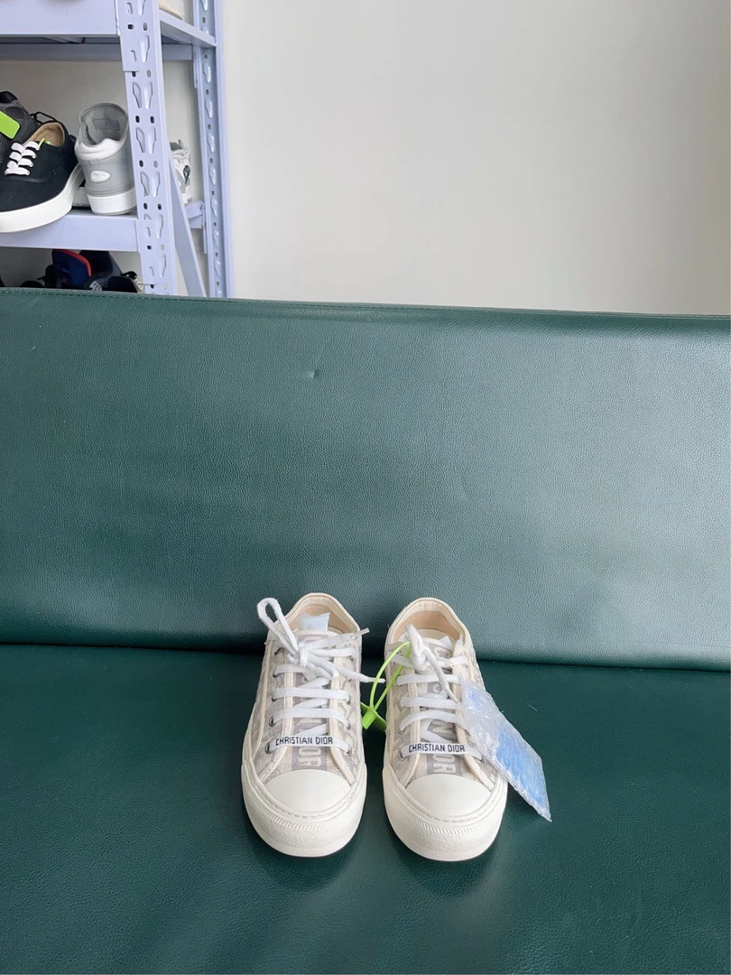 99新 DIOR/迪奥 厚底满印板鞋 36.5码成色非常新 d三八六零