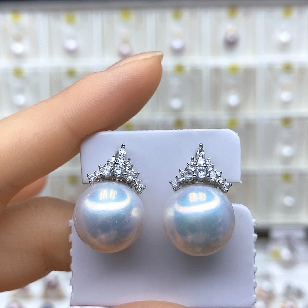 淡水珍珠银S925镶嵌颈饰笑*语