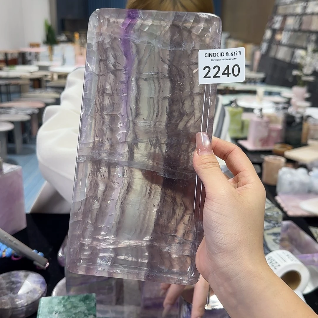 2240紫绿萤石小长方