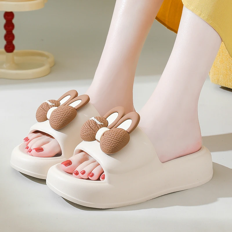 厚底踩屎感拖鞋女夏季新款居家卡通可爱少女心凉拖鞋浴室防滑轻便