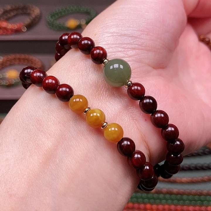 檀香紫檀（小叶紫檀）手串未镶嵌0.6