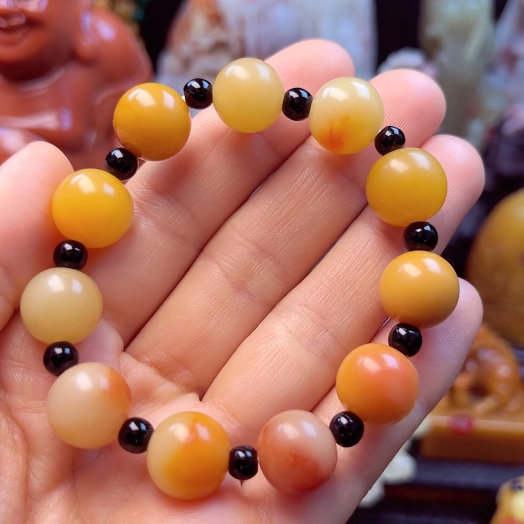 寿山石芙蓉石手链