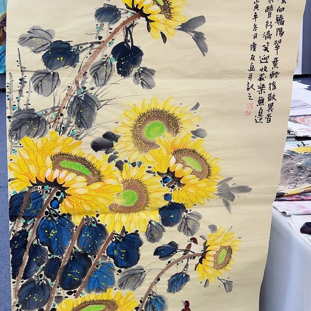 国画事事顺心如意万事如意万事