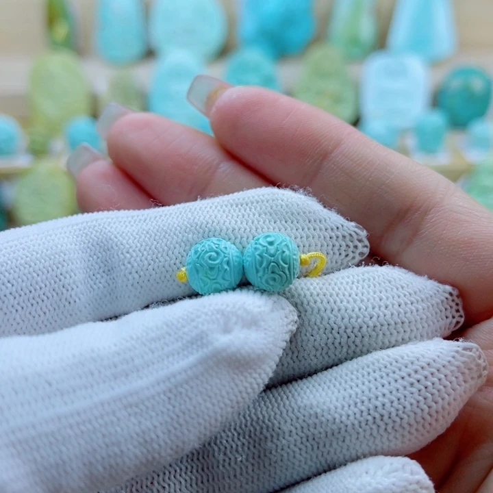 绿松石未镶嵌珠宝奇石9mm