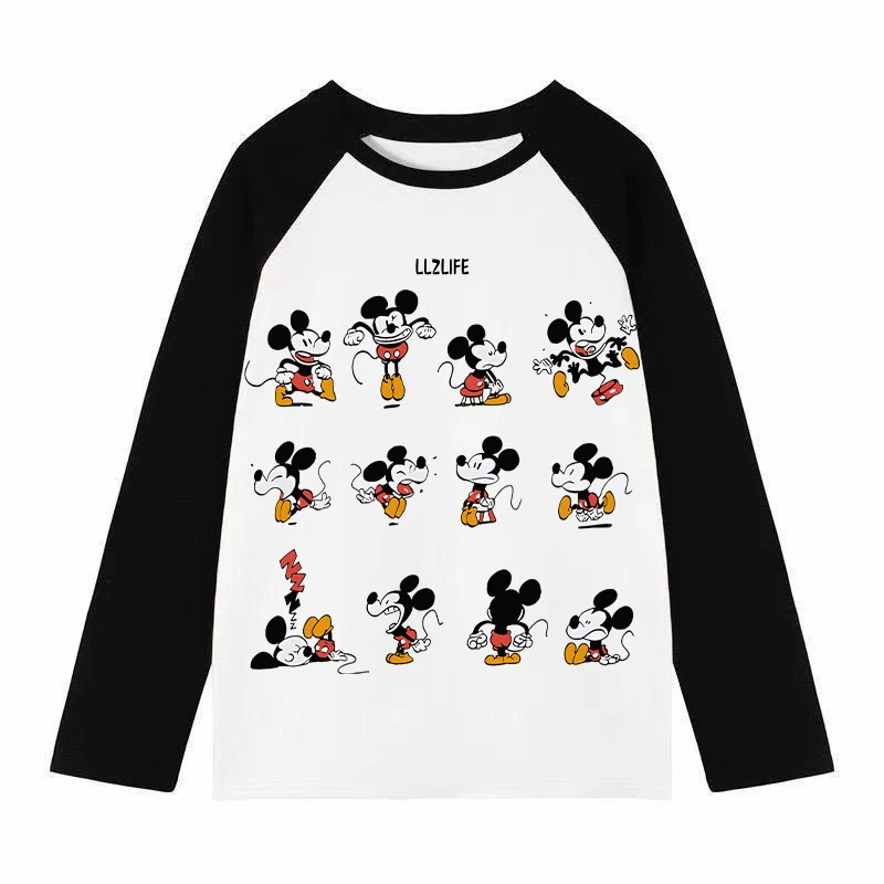 小雪专属长袖春秋季新款280g纯棉休闲百搭情侣宽松印花秋冬套头