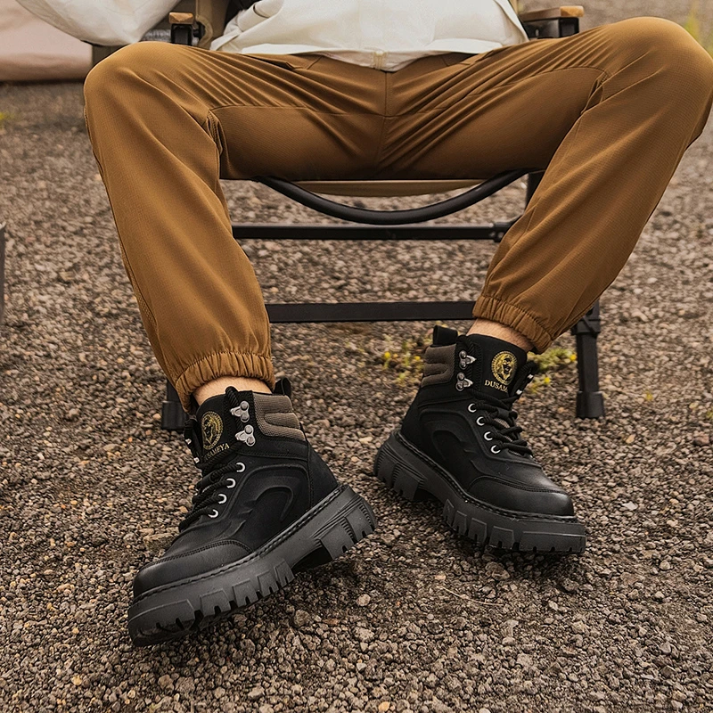 DUSAMEYA/杜莎米娅男士冬季款轻奢时尚透气潮鞋百搭运动鞋D6690