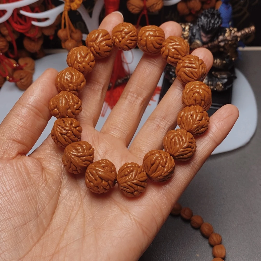 㞮***孞吊坠桃核桃枭手串1