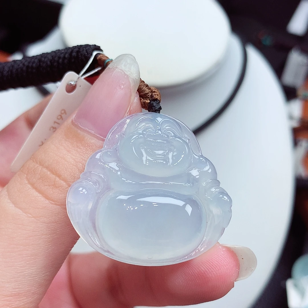 翡翠未镶嵌颈饰翡翠90，29.6/32/6