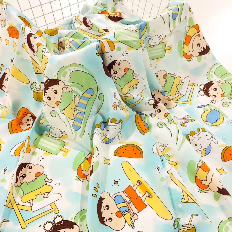 冲浪/小新 精品棉绸布料 夏季凉爽莱赛尔人造棉绵绸 服装裙子面料