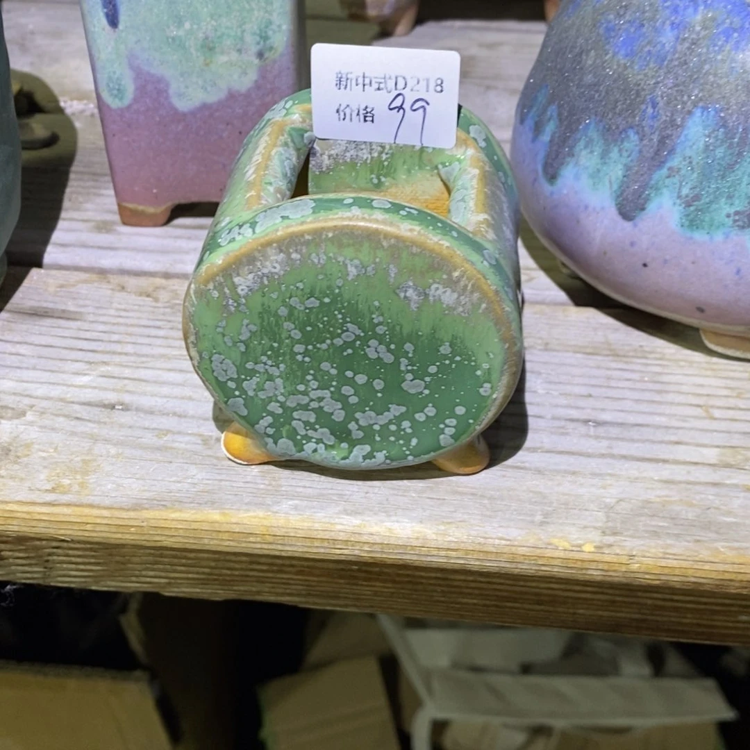 粗砂花盆做****人新中式D218盆盆