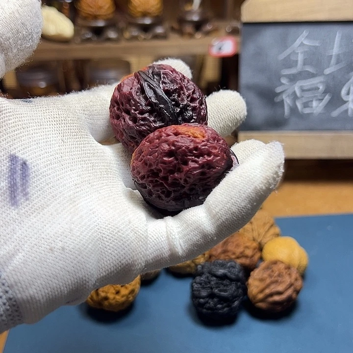 吊坠文玩核桃七彩绣球