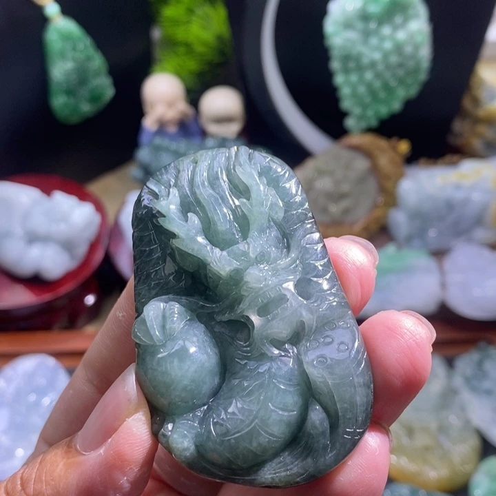 【闪购商品】颈饰未镶嵌翡翠龙牌