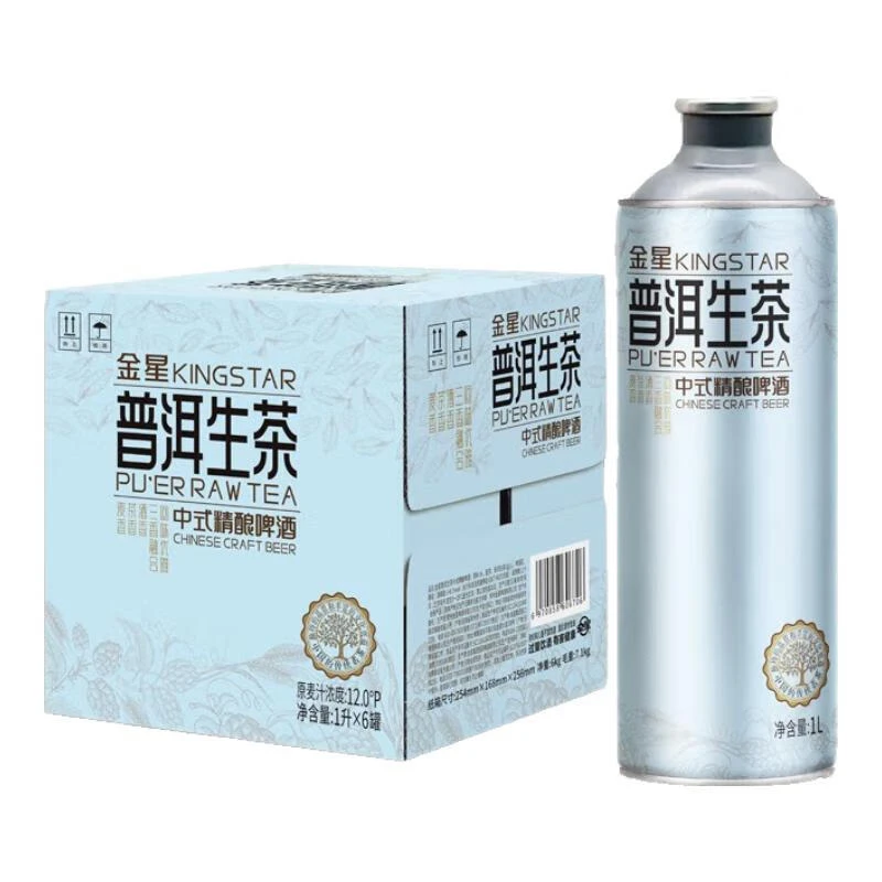 金星普洱生茶中式精酿啤酒1L*6