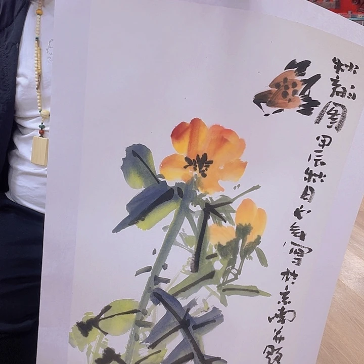 国画宋庄的一位朋友在