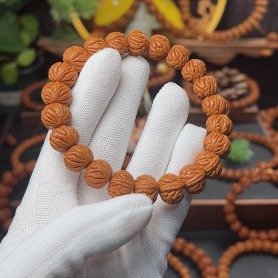 吊坠桃核1.3盘龙爆肚手串