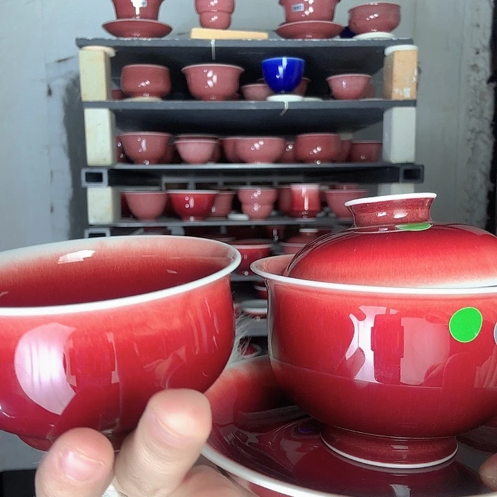 瓷片景德镇郎红陶瓷