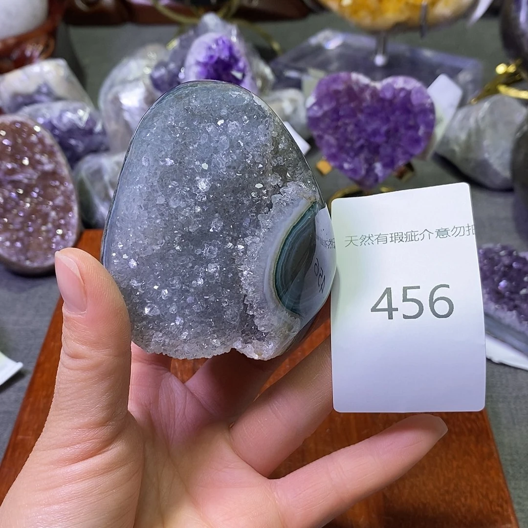 珠宝半成品未镶嵌紫晶
