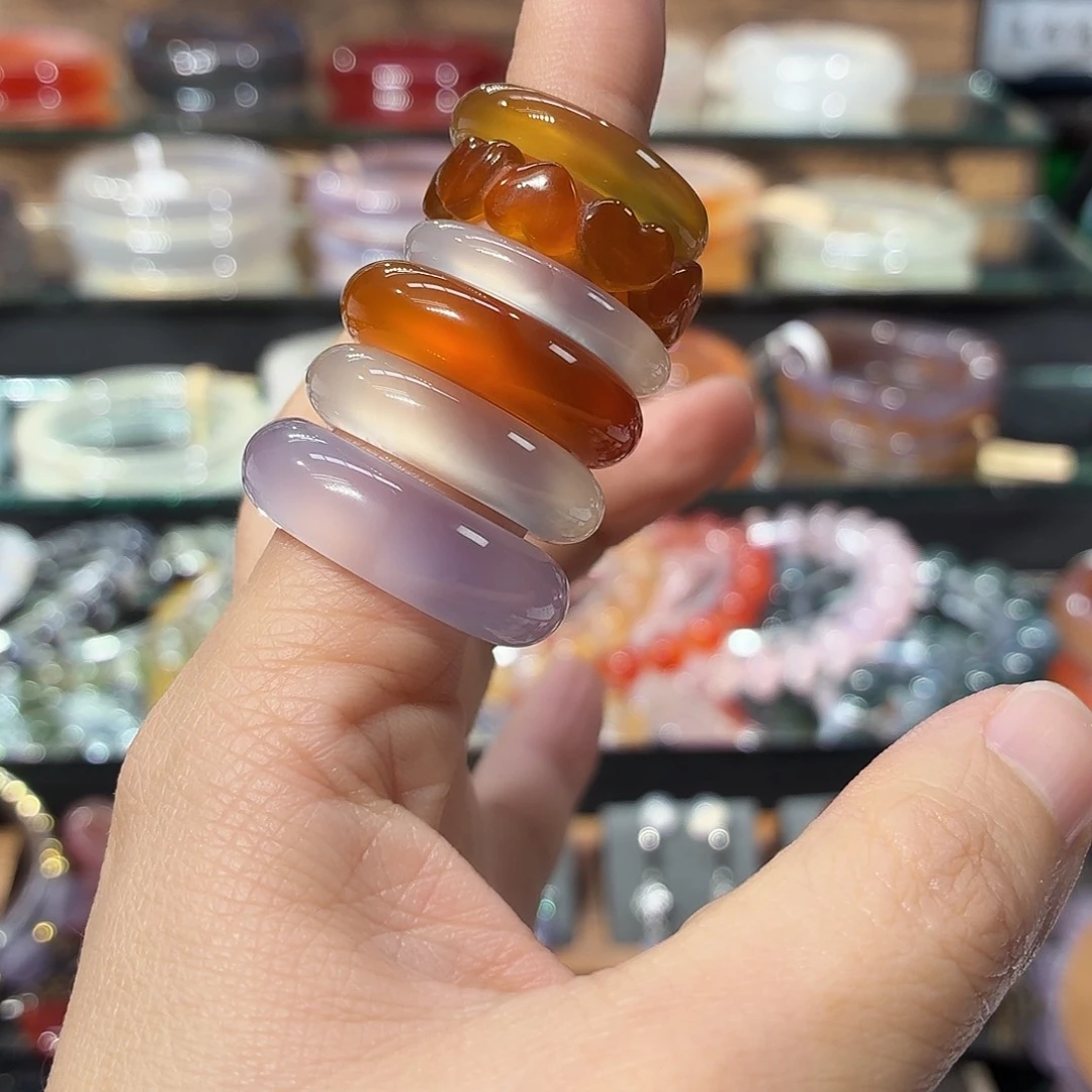 碘****玛瑙/玉髓未镶嵌戒指