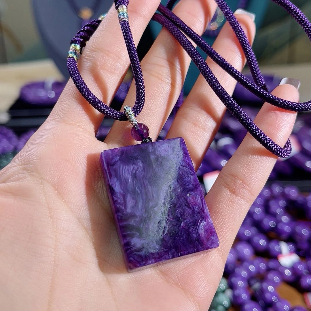 查罗石（紫龙晶）吊坠未镶嵌