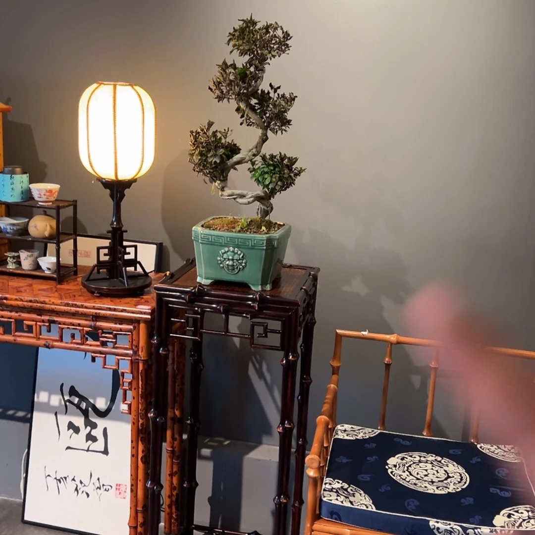 手工制作筇竹大花架