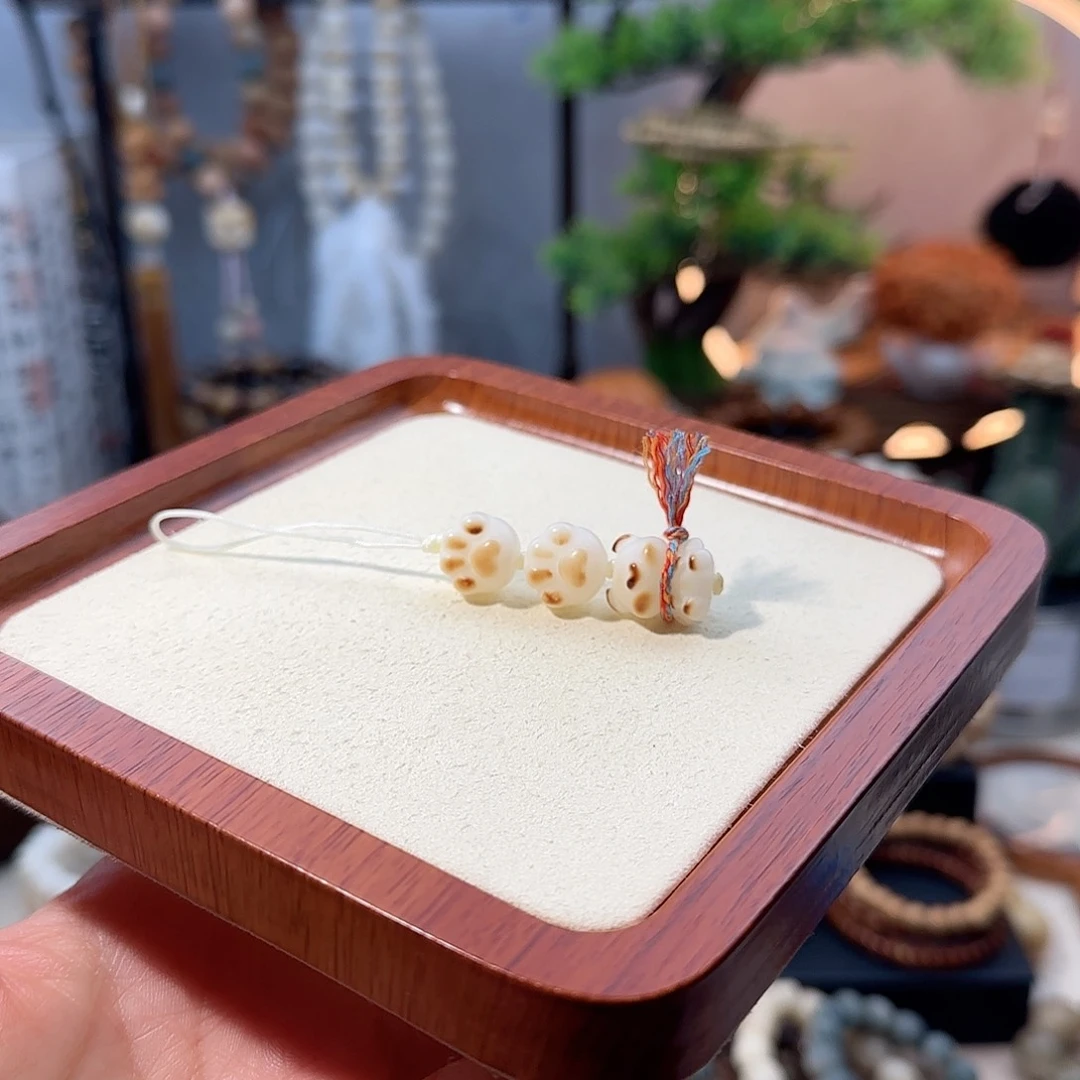 菩提根/象牙果吊坠手机链设计款