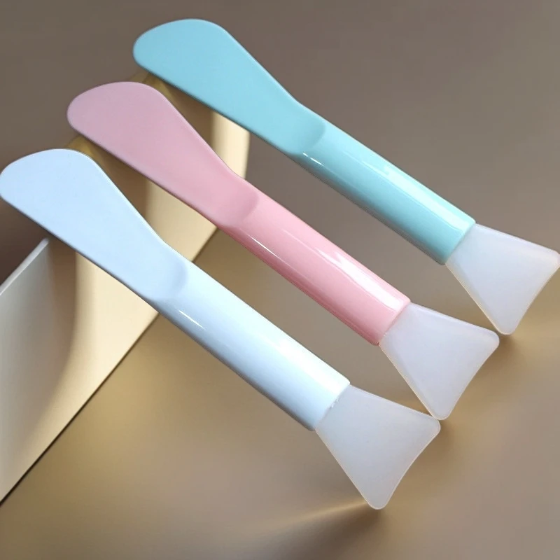 新疆包邮【拍一发二】面膜工具双头硅胶刷面膜刷软头涂抹面部刮板