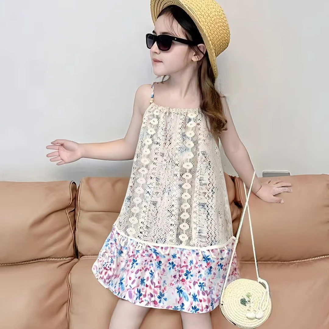 碎花吊带裙/背心裙夏季女连衣裙宝宝女宝吊带裙韩版