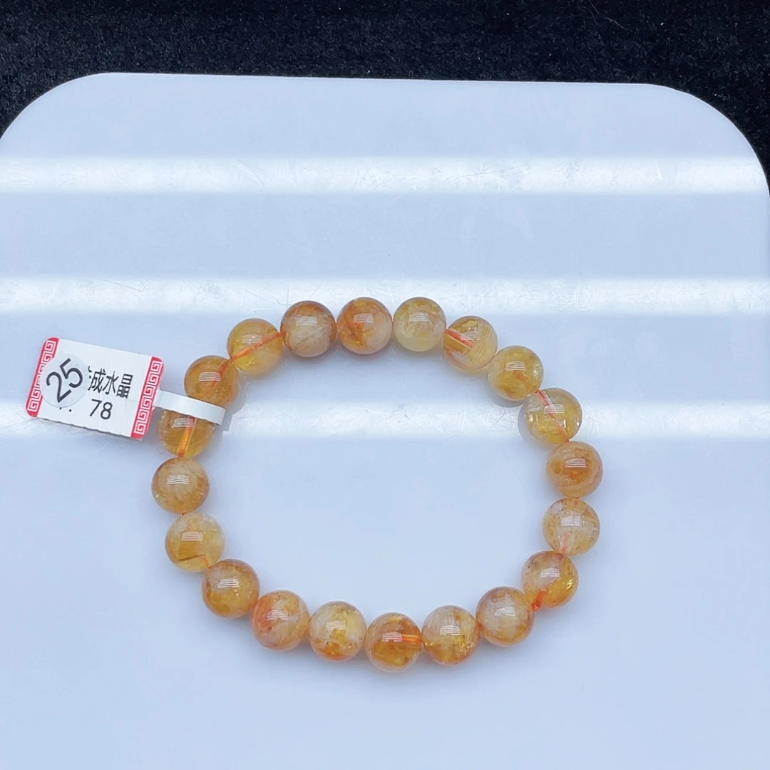 水晶手链未镶嵌黄水10mm+