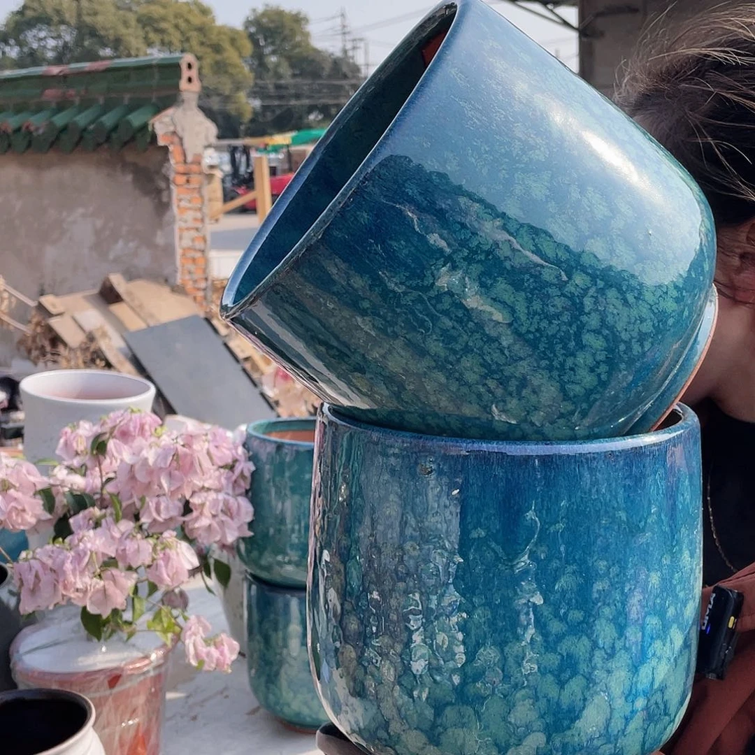 陶瓷王嫂花盆直播0219-b238