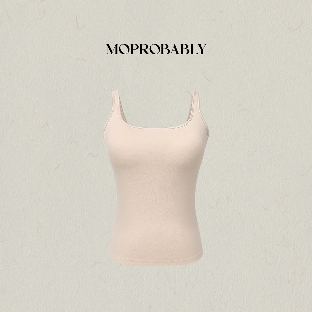 Moprobably李予诺「舒适」甜辣风外穿吊带打底内搭背心L5347078