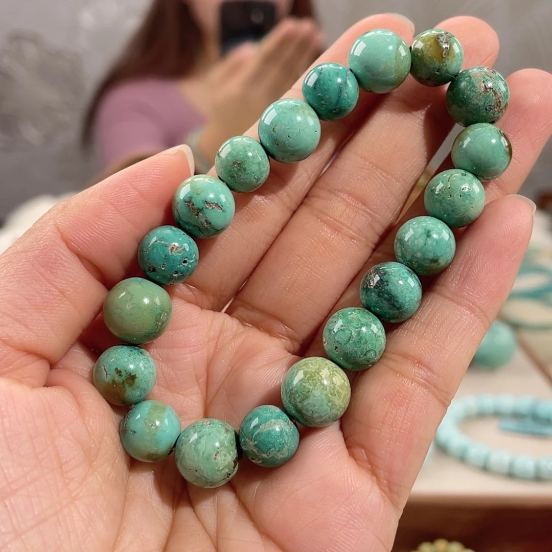 绿松石未镶嵌经典圆珠卡10