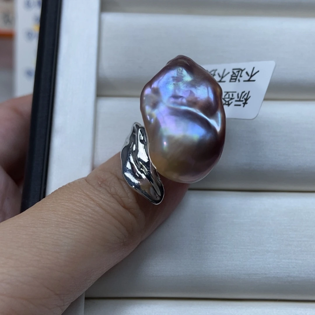 淡水珍珠戒指合金风***～特价079