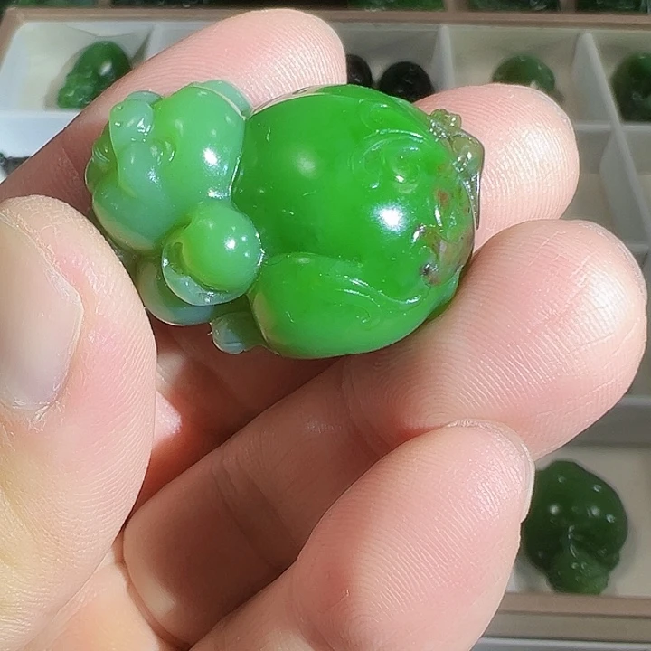 和田玉（碧玉）未镶嵌吊坠(不含链)