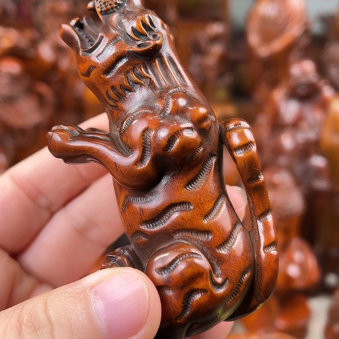 黄杨木黄杨木雕刻 虎