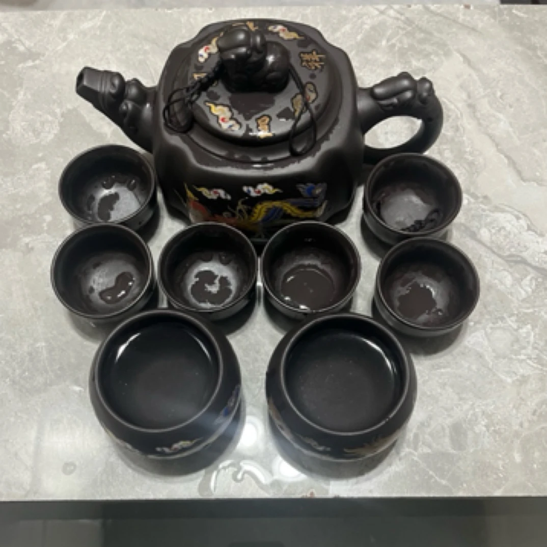 大四方龙尊550毫升龙凤对杯加六小杯