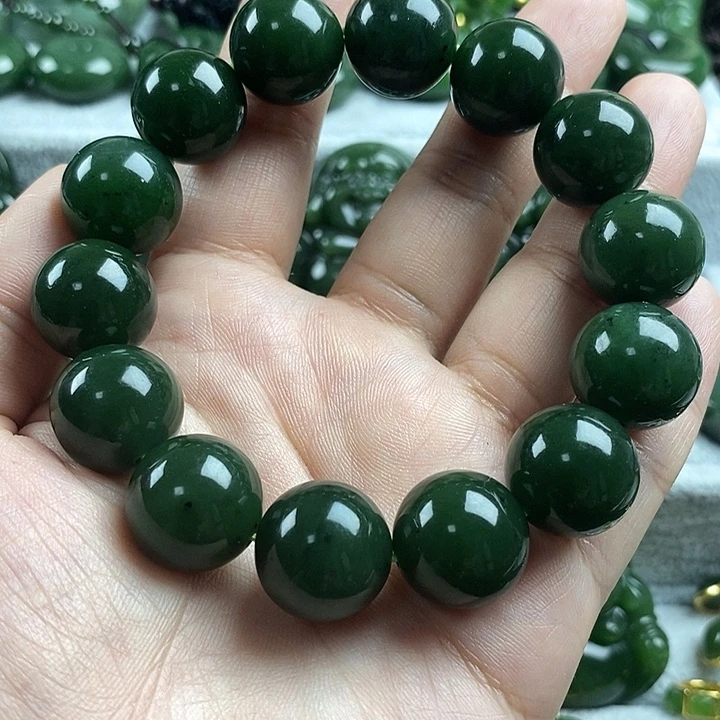 和田玉（碧玉）未镶嵌项链16