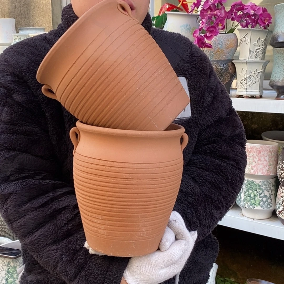 花盆紫砂口18高22福利俩个