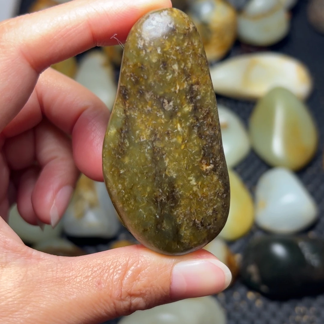 和田玉未镶嵌挂件A54