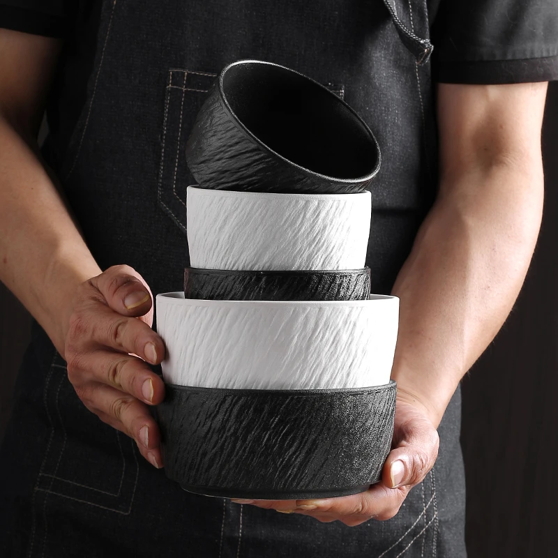 日式陶瓷碗家用米饭碗面碗汤碗高颜值吃饭碗甜品沙拉碗早餐碗小碗