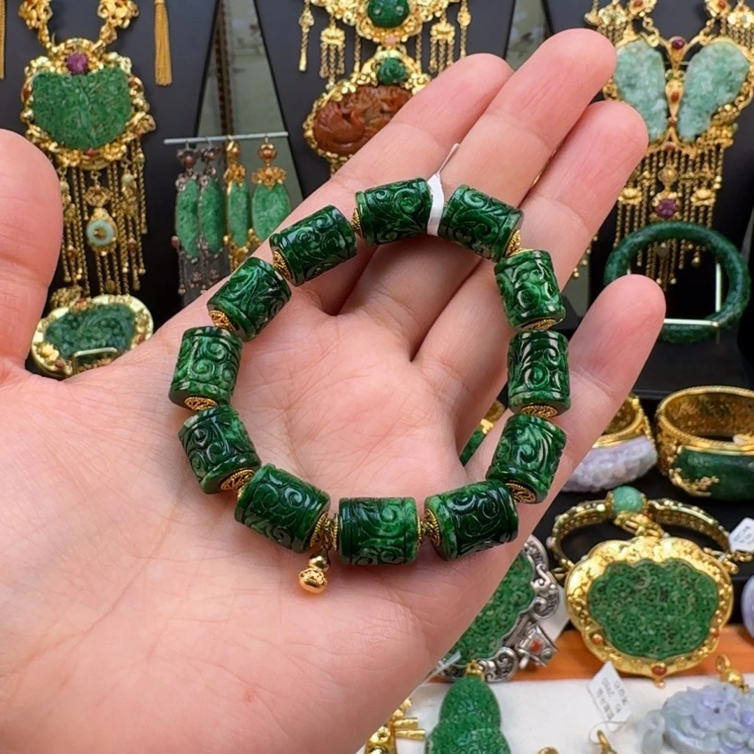 翡翠未镶嵌颈饰手串 炸价