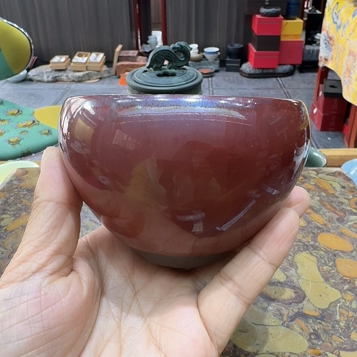 盏杯一个，瓷。。。品茗