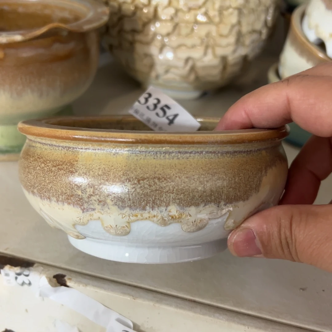 红陶口10高5 景德镇手工花盆