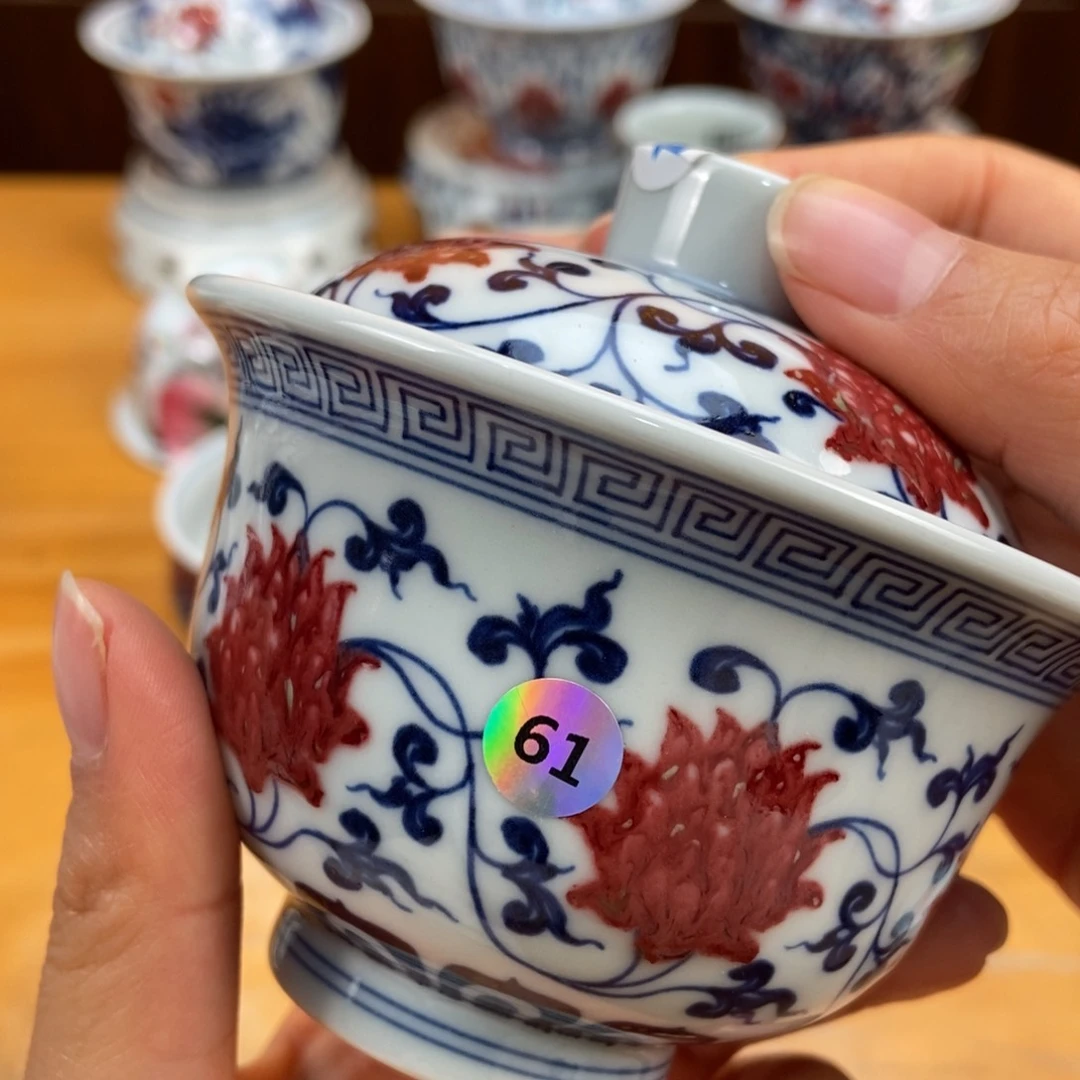 手绘现代茶具非古董