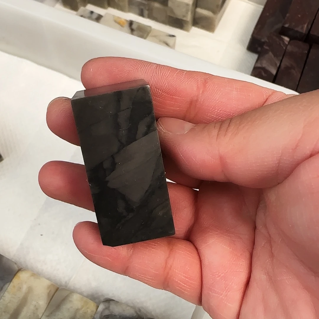 花***斋昌化石印石长白石