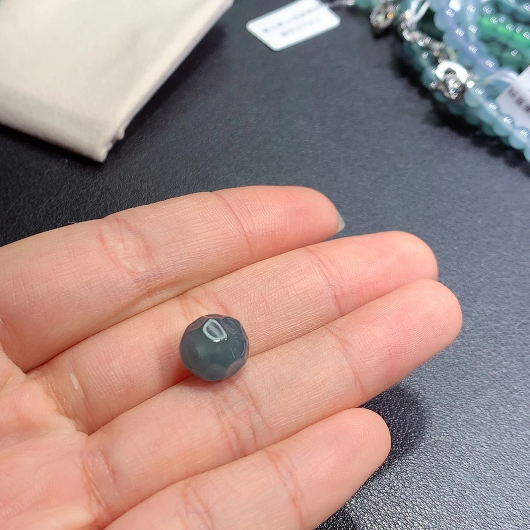 合***司翡翠未镶嵌手链天然a货翡翠手串11