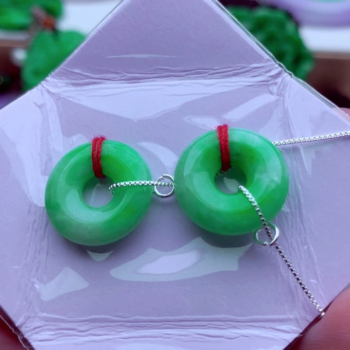 翡翠未镶嵌耳饰耳饰